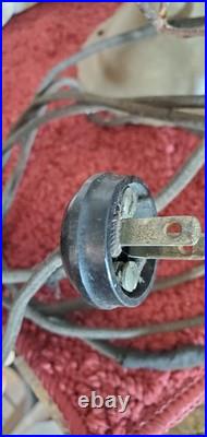 Antique 8 Inch Diehl Desk Fan, Steel Blade And Cage, Works, 1-speed switch