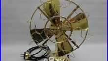 Antique 8 brass Westinghouse fan restored vintage 1910 3 speeds runs great