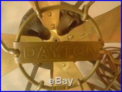 Antique 8 inch Electric DAYTON Fan
