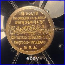 Antique 9 United Drug Co. Electricx Fan Restored
