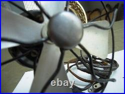 Antique AC Gilbert POLAR CUB TYPE H Electric Mini Fan Cast Iron Base