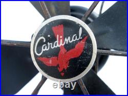 Antique Art Deco CARDINALS Bakelite Vintage Electric Fan Runs A+ St. Louis