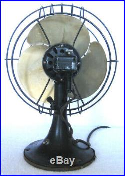 Antique Art Deco GE Vintage Electric Fan Works A+ Oscillates Wall Mount