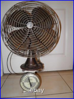 Antique Art Deco Oscillating Electric Industrial 20 Fan Emerson #77648-BO worx