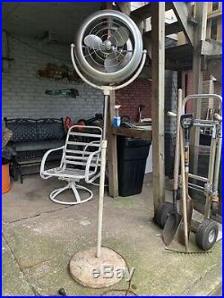 Antique Atomic Vornado Industrial 3 Speed Pedestal Floor Fan B38P1-1