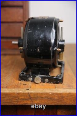Antique Brass Blade Fan Scott Alternating Electric Pancake Motor Industrial VTG