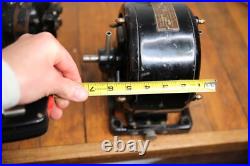 Antique Brass Blade Fan Scott Alternating Electric Pancake Motor Industrial VTG