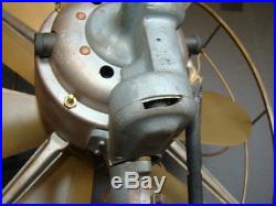 Antique Brass Blade & Guard Westinghouse 25cyc Motor Electric Fan 16 Industrial
