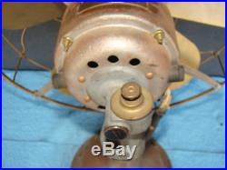 Antique Brass Blade & Guard Westinghouse 25cyc Motor Electric Fan 16 Industrial