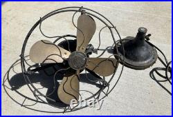 Antique Brass Blade Hunter Fan Early model G 19650 fixer-upper