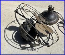 Antique Brass Blade Hunter Fan Early model G 19650 fixer-upper