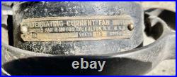 Antique Brass Blade Hunter Fan Early model G 19650 fixer-upper