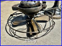 Antique Brass Blade Hunter Fan Early model G 19650 fixer-upper