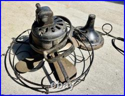 Antique Brass Blade Hunter Fan Early model G 19650 fixer-upper