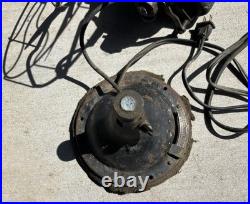 Antique Brass Blade Hunter Fan Early model G 19650 fixer-upper