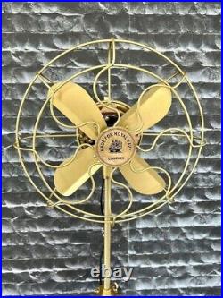 Antique Brass Floor Fan with Tripod Electronic Solid Brass Fan gift new