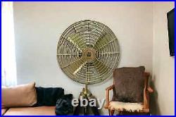 Antique Brass Vintage Reproduction electric floor fan with Tripod-Vintage