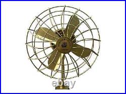 Antique Brass Vintage Reproduction electric floor fan with Tripod-Vintage