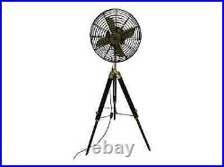 Antique Brass Vintage Reproduction electric floor fan with Tripod-Vintage