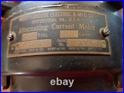 Antique Brass WESTINGHOUSE FAN Original Circa 1912 Electric Oscillating WORKING