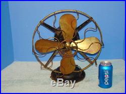 Antique Brass Westinghouse Electric 25 cycle DC Electric Fan 12 inch Industrial