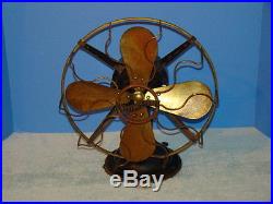 Antique Brass Westinghouse Electric 25 cycle DC Electric Fan 12 inch Industrial