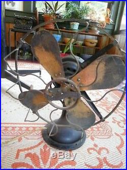 Antique Brass Westinghouse Fan Wavy Cage 12 Works