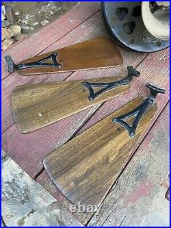 Antique Cast Iron Emerson Electric Ceiling Fan 35661 With 6 Blades Hotel