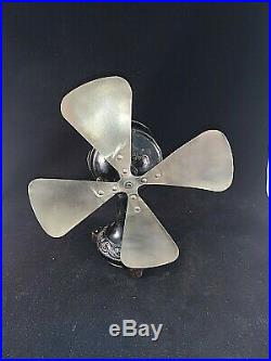 Antique Cast Iron Fan With Brass Blade