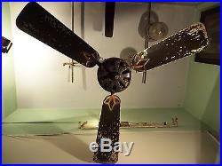 Antique Ceiling Fan Siemens Schuckert Made In Germany Kw 230 Vintage Ceiling Fan