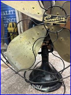 Antique Century 16 Oscillating Table Desk Fan Brass 4 Blade Deco PARTS S3 152 Antique Century 16 Oscillating Table Desk Fan Brass 4 Blade Deco PARTS S3 152