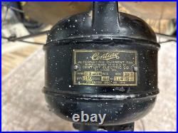 Antique Century 16 Oscillating Table Desk Fan Brass 4 Blade Deco PARTS S3 152