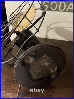 Antique Century Electric Fan 10 Brass Blade Oscillating Fan Model #102