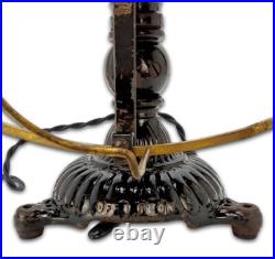 Antique Circa 1906 Original Condition 16 Diehl Ornate Base Brass Desk Fan