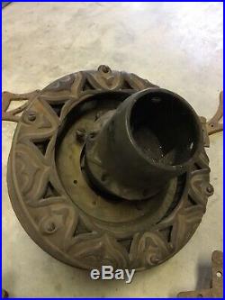 Antique Dayton Fan & Motor Co Ceiling Fan Ornamental Motor with Brackets 48 USA