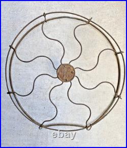 Antique Desk General Electric 16 Fan Brass Guard Drop Ring Cage 1910-13c GE USA