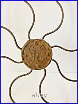 Antique Desk General Electric 16 Fan Brass Guard Drop Ring Cage 1910-13c GE USA