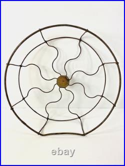 Antique Desk General Electric 16 Fan Brass Guard Drop Ring Cage 1910-13c GE USA
