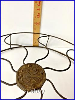 Antique Desk General Electric 16 Fan Brass Guard Drop Ring Cage 1910-13c GE USA