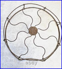 Antique Desk General Electric 16 Fan Brass Guard Drop Ring Cage 1910-13c GE USA