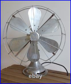 Antique Diehl 16 Chrome 6 Blade Electric Fan New Cord, Runs strong, Read Desc