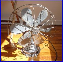 Antique Diehl 16 Chrome 6 Blade Electric Fan New Cord, Runs strong, Read Desc