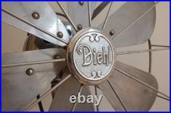Antique Diehl 16 Chrome 6 Blade Electric Fan New Cord, Runs strong, Read Desc