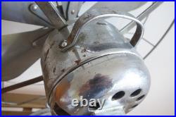 Antique Diehl 16 Chrome 6 Blade Electric Fan New Cord, Runs strong, Read Desc