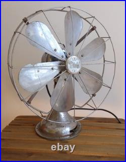 Antique Diehl 16 Chrome 6 Blade Electric Fan New Cord, Runs strong, Read Desc