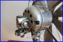 Antique Diehl 16 Chrome 6 Blade Electric Fan New Cord, Runs strong, Read Desc