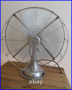 Antique Diehl 16 Chrome 6 Blade Electric Fan New Cord, Runs strong, Read Desc