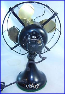 Antique EMERSON Model 29645 10 Fan Oscillating 3 Speed Mis-Tagged Orig Finish