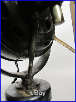 Antique ERCOLE MARELLI Electric Fan w UNUSUAL Oscillator 3 SPEEDS Working