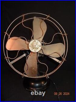 Antique Early 12 1900s Brass GE General Electric BMY Big Motor Yoke Desk Fan Antique Early 12 1900s Brass GE General Electric BMY Big Motor Yoke Desk Fan